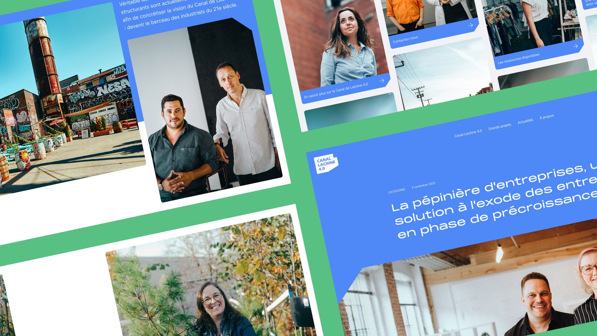 Module pour personnifier le Canal Lachine 4.0