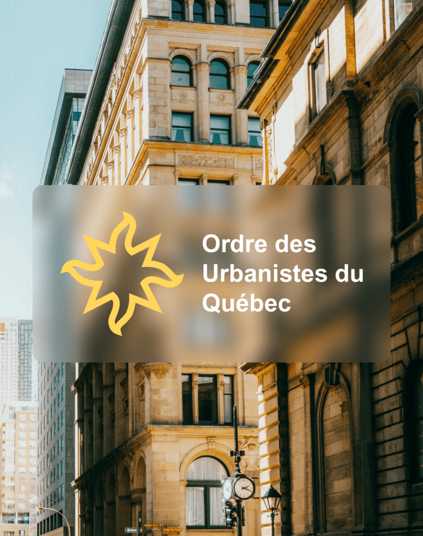 Image à la une pour le projet L&rsquo;Ordre des Urbanistes du Québec
